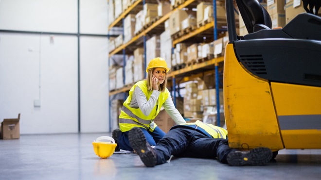 Injured Warehouse Worker: technology for safety