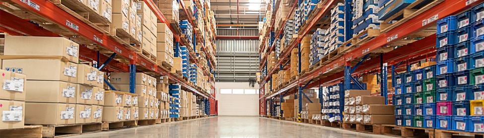 Organized Warehouse Shelves: Dixie Warehouse Solutions offers tools for improved warehouse organization.